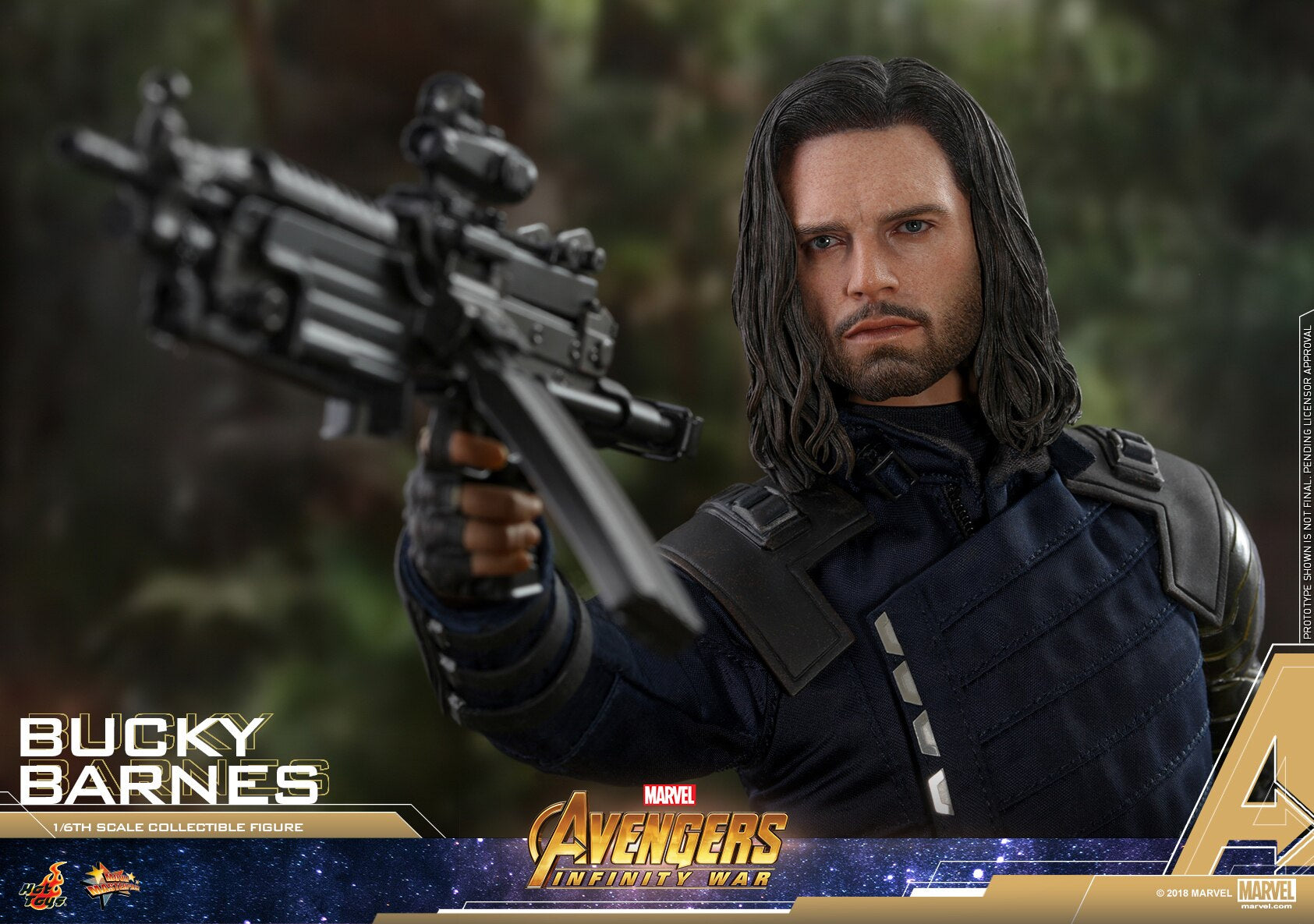 HOTTOYS HT 1/6 Avengers 3 Bucky/Winter Soldier 3.0 Figure MMS509