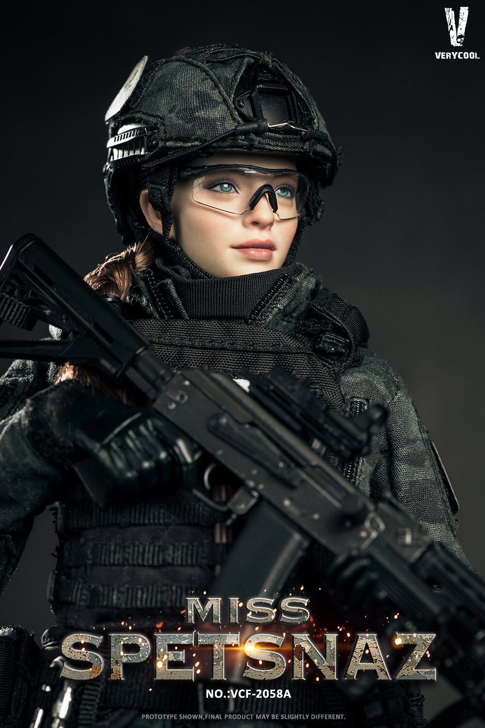 VERYCOOL 1/6 Russian Special Forces Female Soldier Articulated Figure VCF-2058A/B