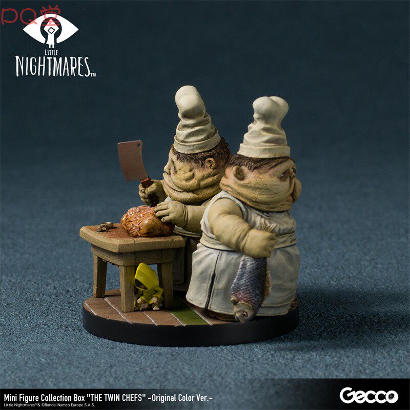 Gecco Little Nightmares mini figure collection set, complete set of 6 original color version figures
