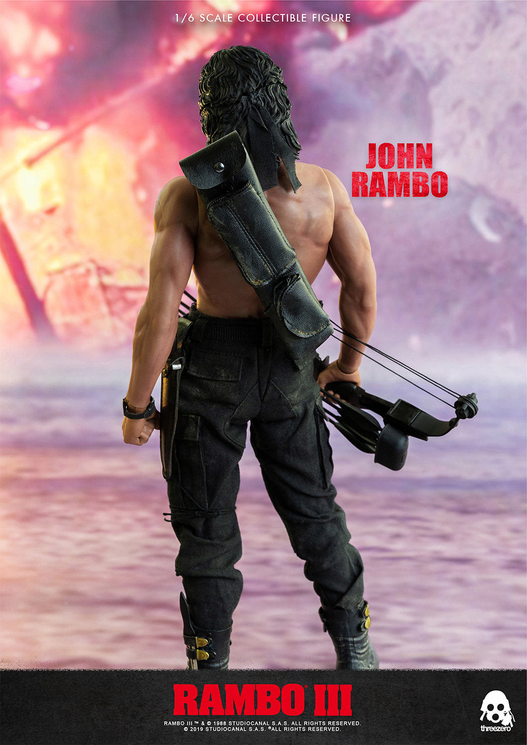 Threezero 3A 1/6 First Blood 3 Rambo Stallone Figure 3Z0169
