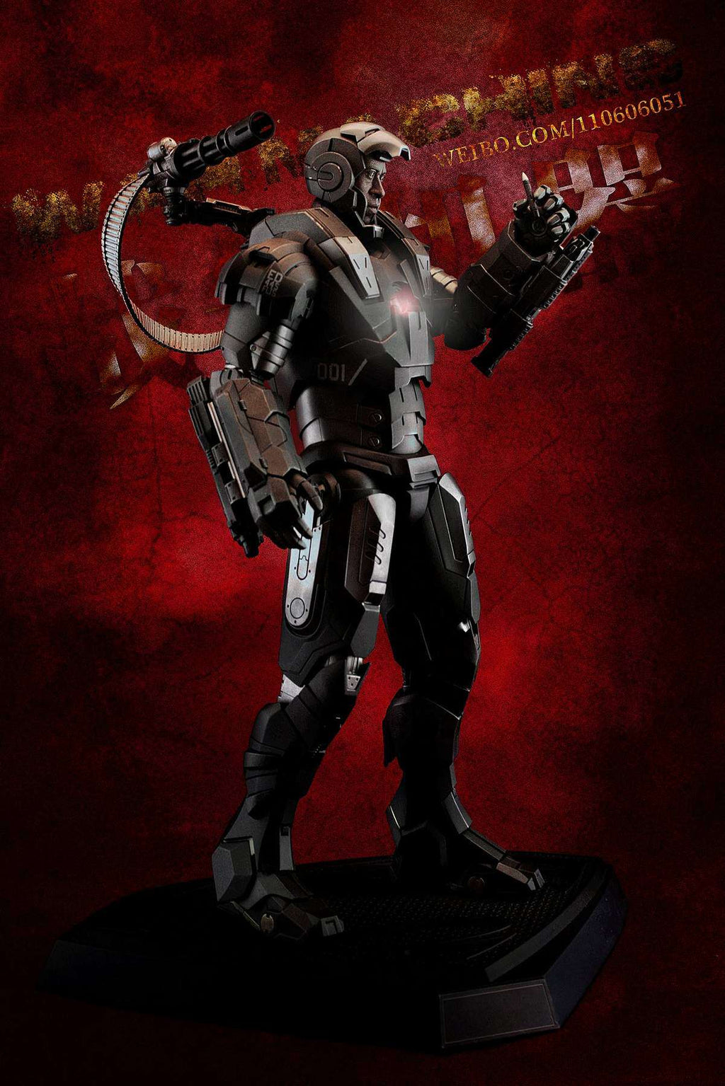 HotToys HT 1/6 Iron Man 2 Plastic War Machine 1.0 MK1 MMS120 Action Figure