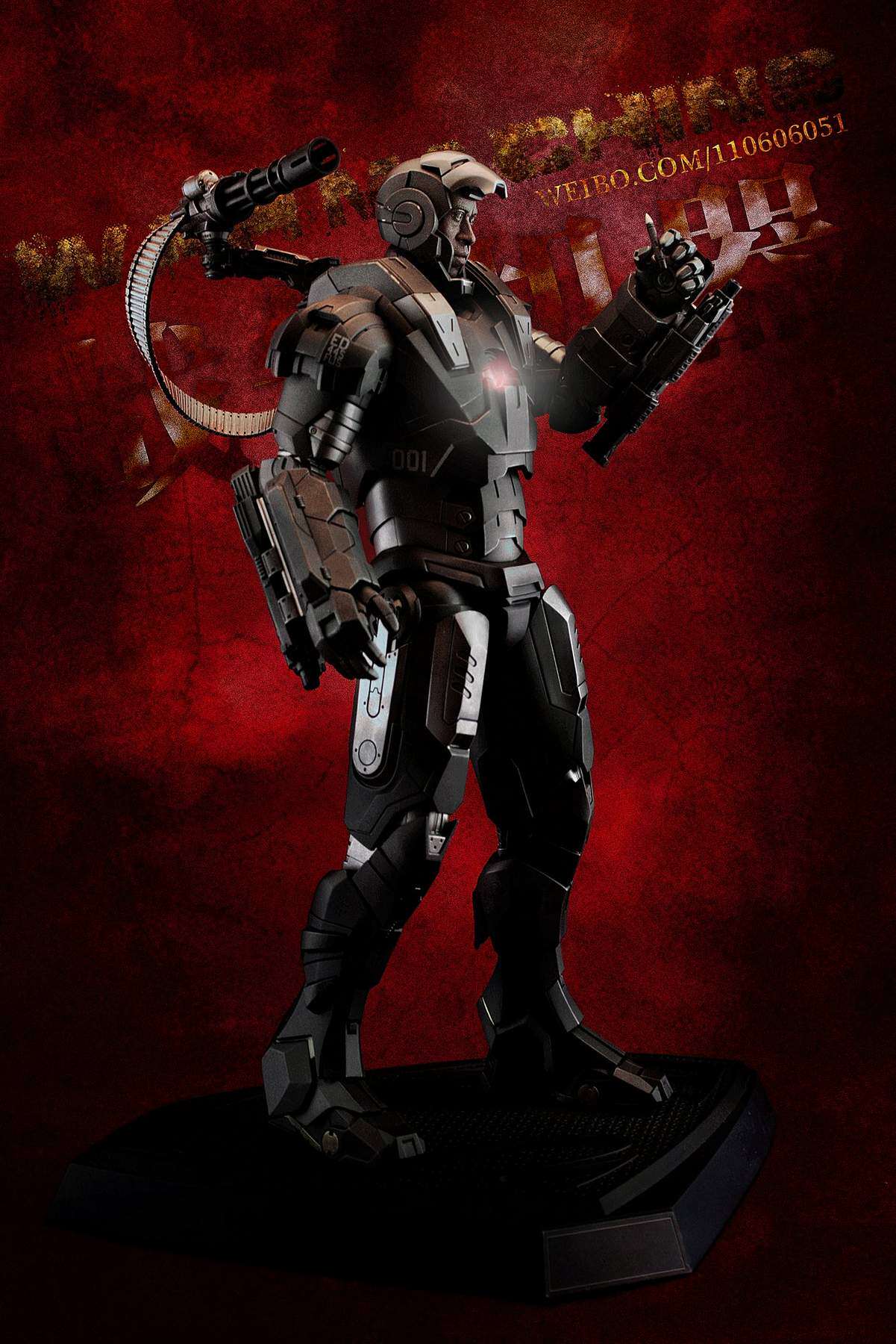 HotToys HT 1/6 Iron Man 2 Plastic War Machine 1.0 MK1 MMS120 Action Figure