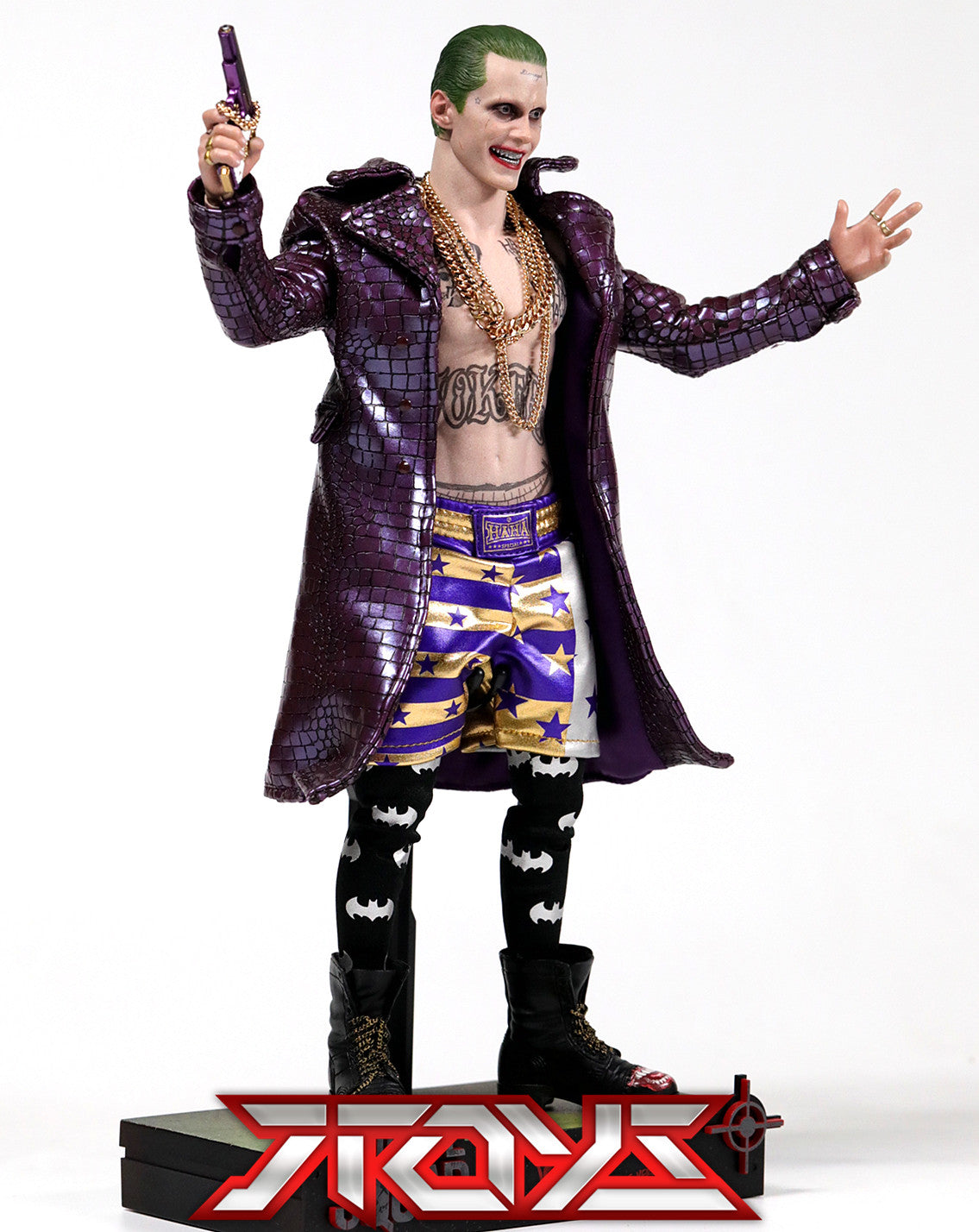 HT HOTTOYS X Suicide Squad 1/6 Joker Leto Purple Coat Version MMS382 Action Figure