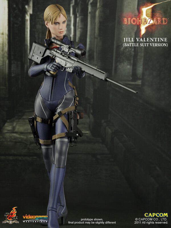 1/6 Soldier Hot Toys HT Resident Evil 5 JILL 2.0 Combat Suit Action Figure