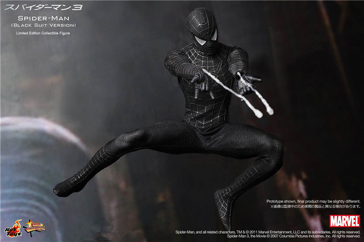 HT Hot Toys 1/6 MMS165 Spider-Man (Black Suit) – Peter Parker (Tobey Maguire)