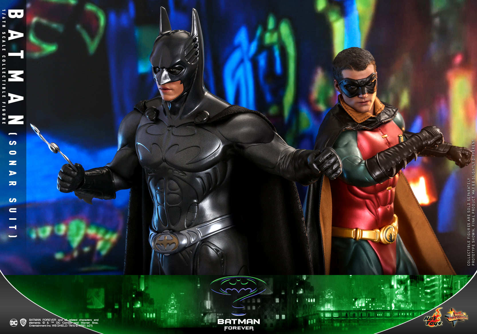 HOTTOYS HT 1/6 Batman Forever Sonar Suit Articulated Figure MMS593