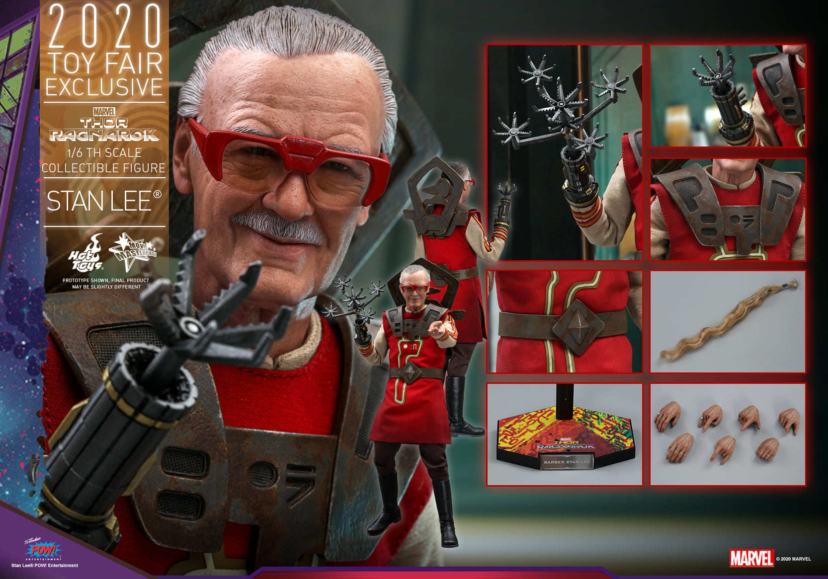 HT MMS570 Thor 3 Stan Lee 3.0 2020 Venue Edition Action Figure