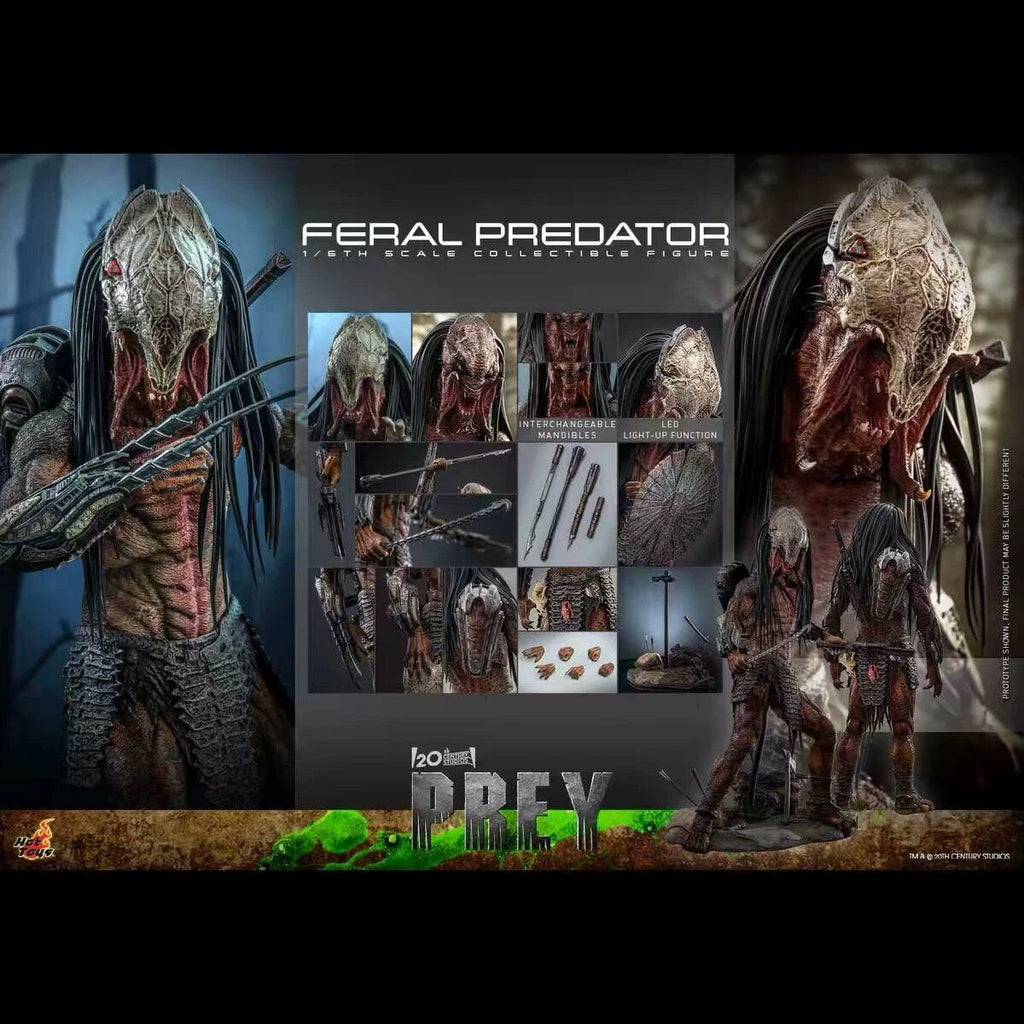 HT TMS114 Predator Furious Bone Face Action Figure