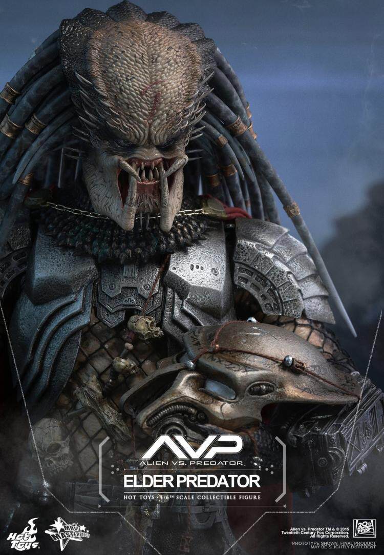 HOTTOYS 1/6 AVP Alien vs. Predator: Elder Red Robe 2.0 Articulated Figure MMS325
