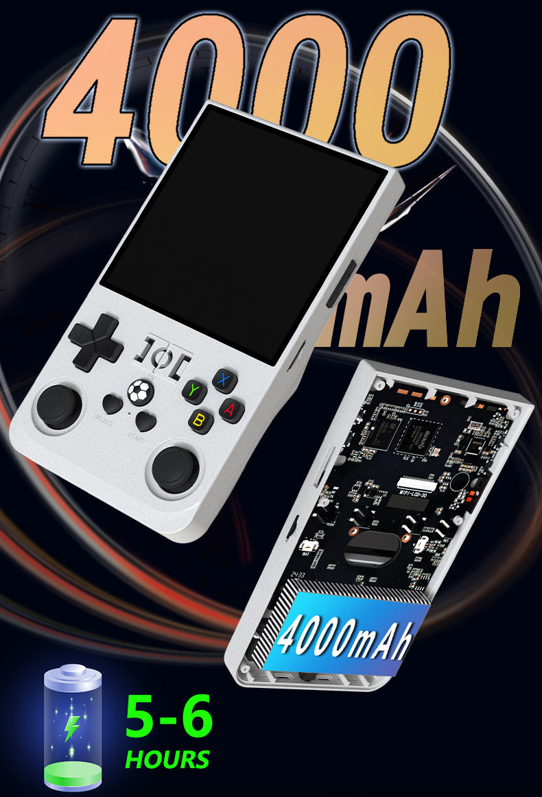R36MAX Handheld Video Game Console 64G TF Card Pre-installed 18000+Game