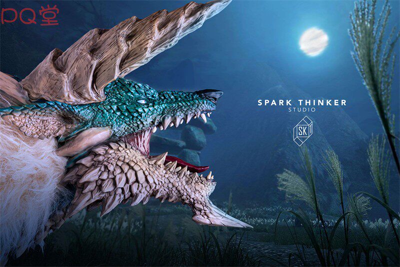 Spark Thinker Studio: Monster Hunter — Zinogre Head (Wall-Mountable)