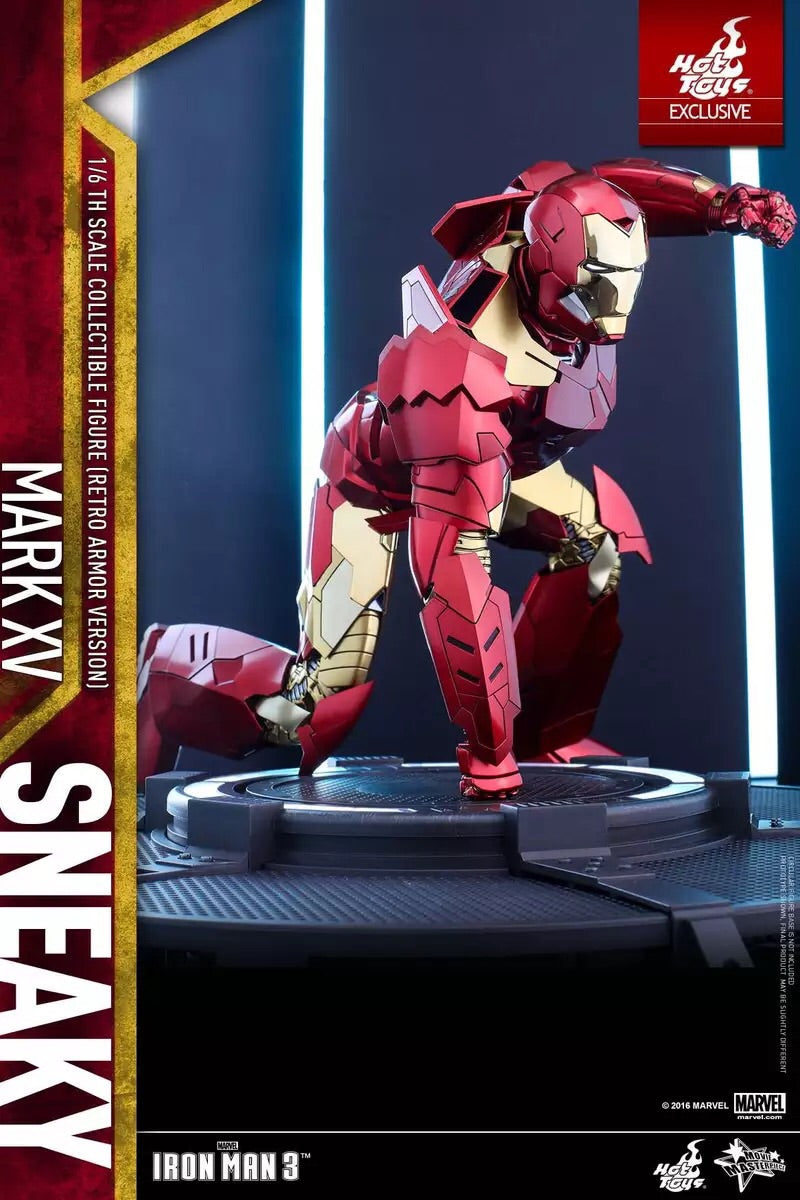 HOTTOYS HT Retro Armor Iron Man 3 MK15 Limited Edition Sneaky mms396 Action Figure