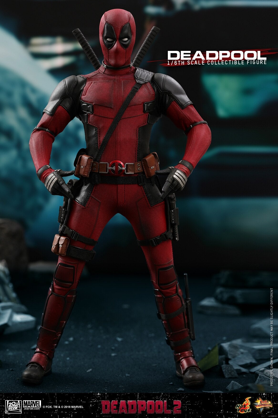 HOTTOYS HT 1/6 MMS490 Deadpool 2.0 Action Figure
