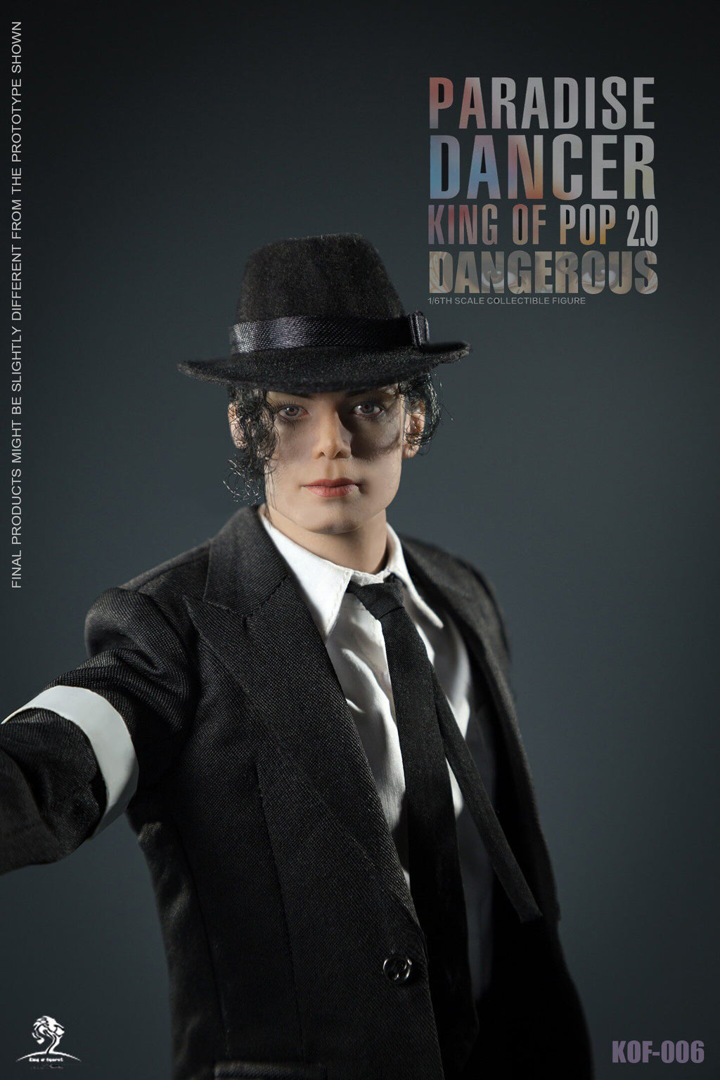 King of Figure KOF 1/6 Paradise Dancer 2.0 Jackson's Dangerous Journey Hair Transplant Action Figure