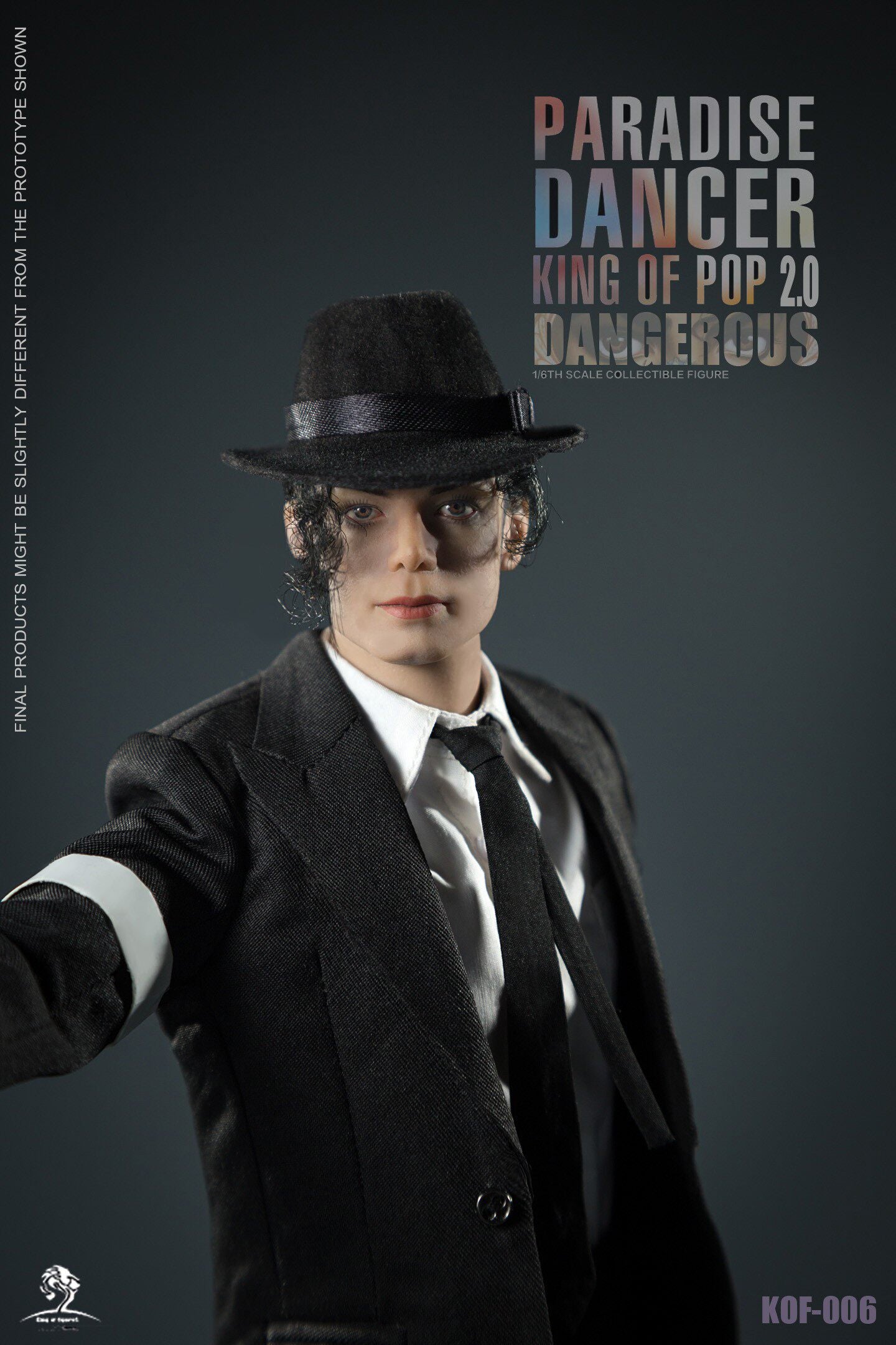 King of Figure KOF 1/6 Paradise Dancer 2.0 Jackson's Dangerous Journey Hair Transplant Action Figure