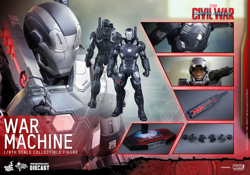 HotToys HT MMS344D15 1/6 Alloy Civil War Iron Man War Machine 4.0 Action Figure