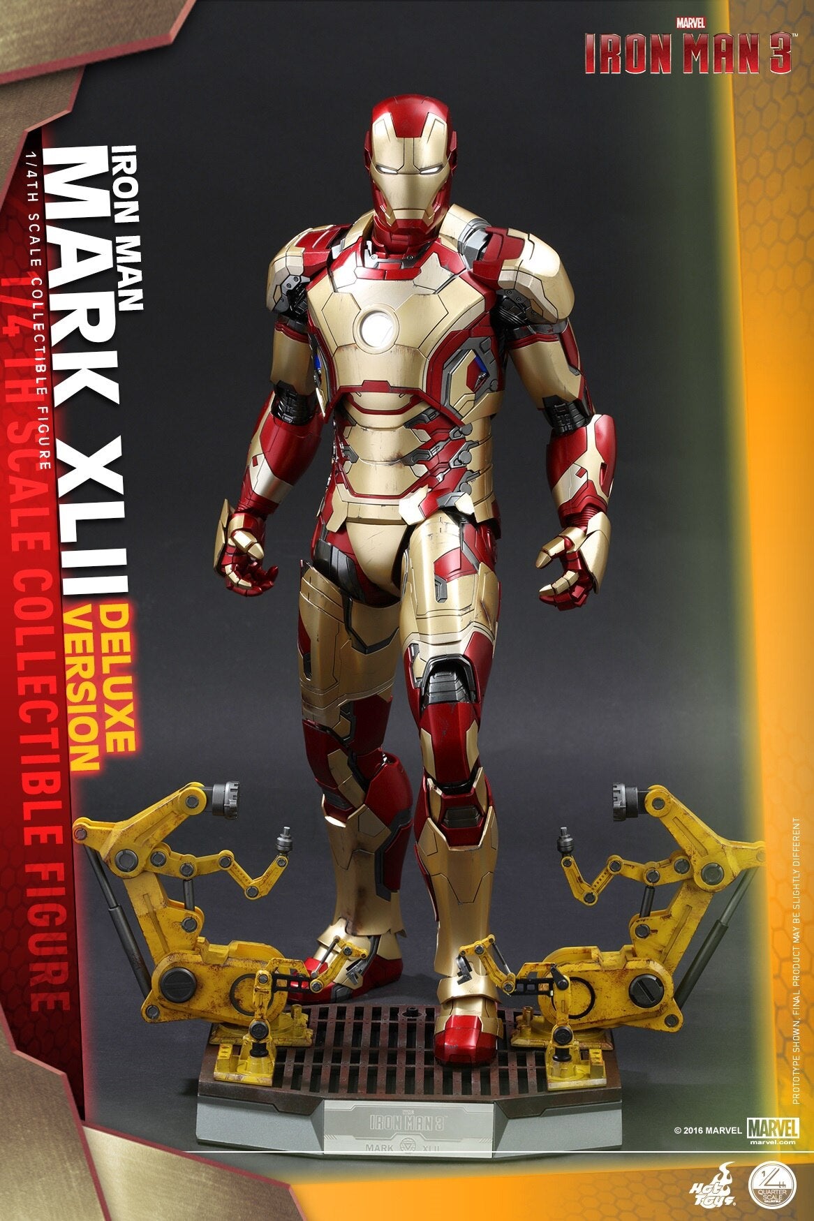 HOTTOYS HT 1/4 QS008 Iron Man MK42 Deluxe Edition, about 50CM high movable figure