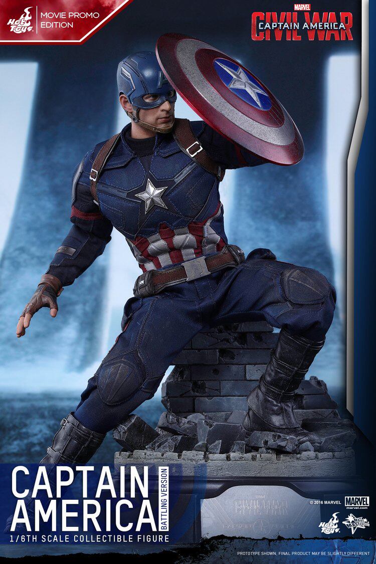 HT Hottoys 1/6 Captain America: Civil War Captain America 5.0 Limited Edition MMS360 Action Figure