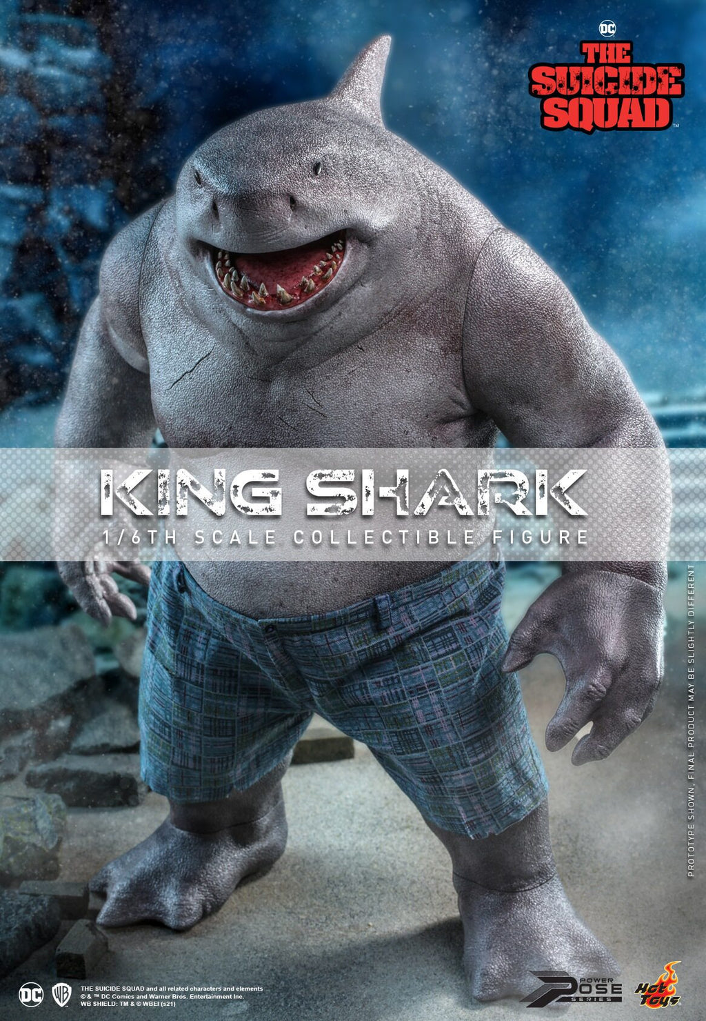 HOTTOYS HT 1/6 Task Force: King Shark Nanawi Semi-Artificial Action Figure PPS006
