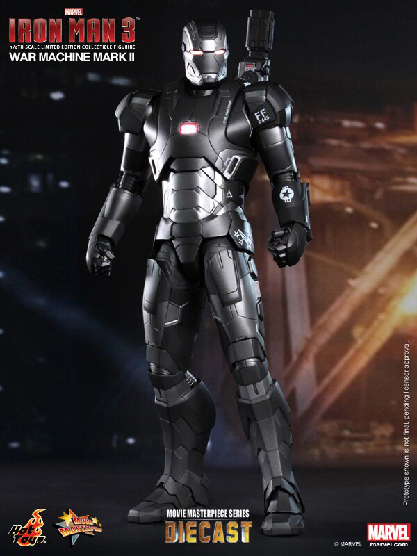 Hot Toys HT 1/6 Iron Man 3 Die-cast Alloy MK2 War Machine 2.0 MMS198