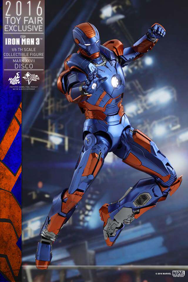 HotToys HT 1/6 MMS371 Iron Man MK27 Disco Limited Venue Edition action figures