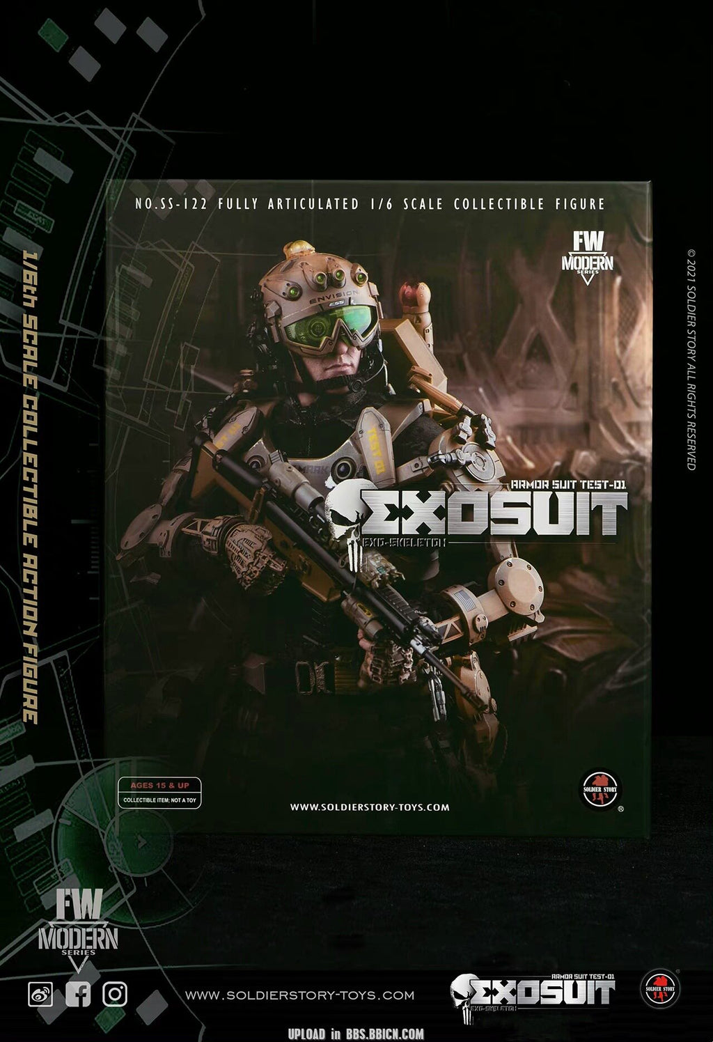 SoldierStory 1/6 Individual Exoskeleton Armor Suit Edge of Tomorrow Soldier Doll SS122