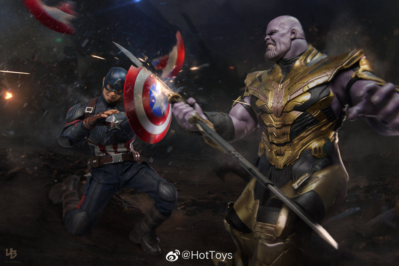 HOTTOYS HT 1/6 Avengers: Endgame Captain America 7.0 Articulated Soldier Figure MMS536