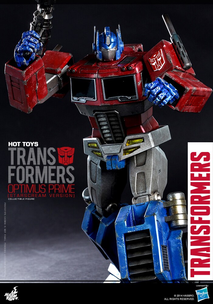 Hottoys HT TF001 1/6 Transformers G1 Optimus Prime VIP Starscream Fitted Version Action Figure