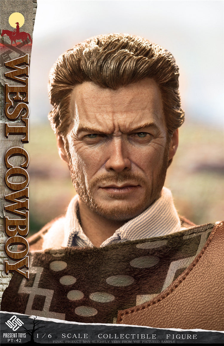 PRESENT TOYS 1/6 Western Cowboy Red Dead Redemption Double-Headed Sculptor Figure PT-sp42