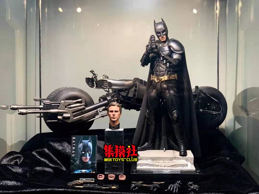 HOTTOYS 1/6 Dark Knight Bale Batman Motorcycle DX19 Action Figure MMS591