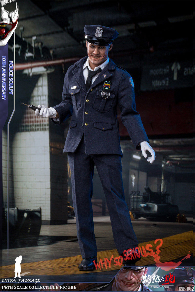 Searing Soul 1/6 Soldier Police Clown BSF002 Batman Heath Ledger JOKER Action Figure