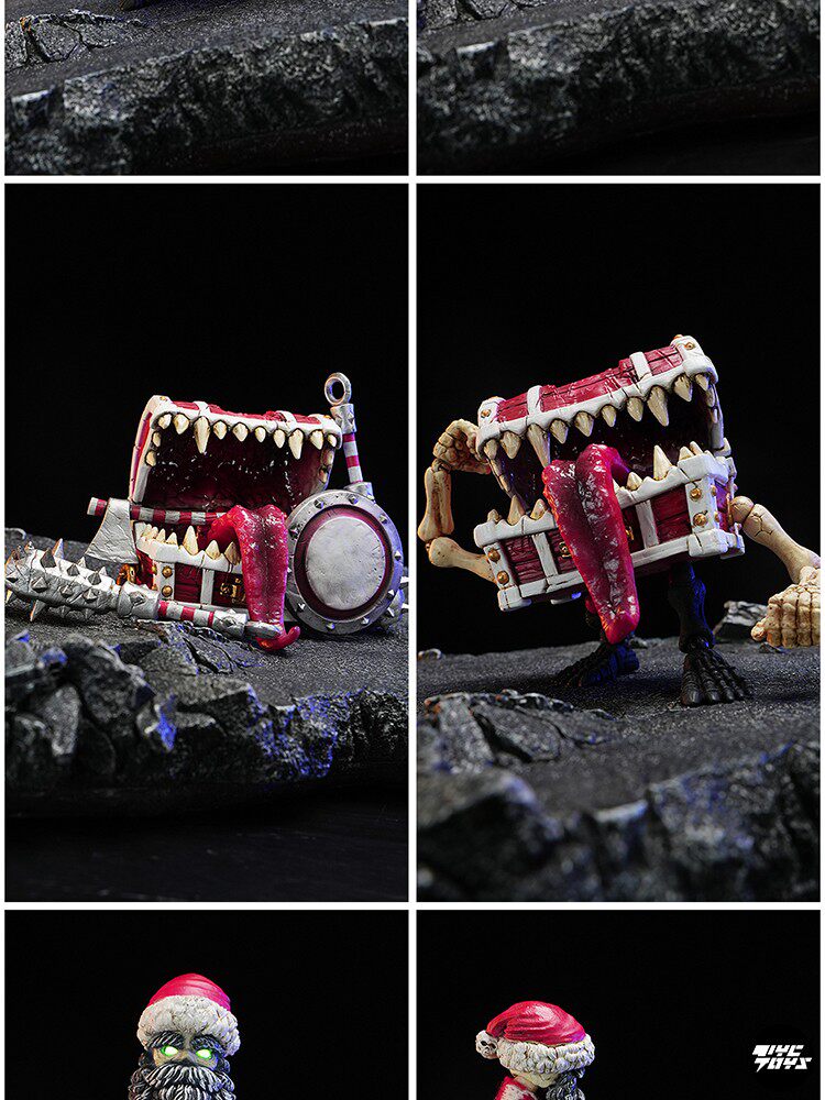 "Skeleton Dungeon: Santa Bones' Mysterious Treasure Chest" Articulated Action Figure