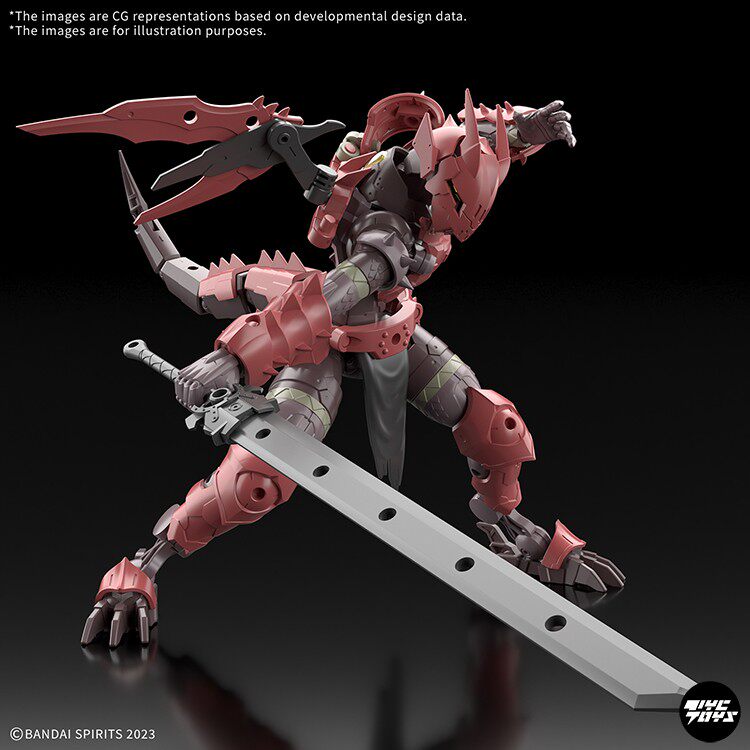 Bandai 30MF Fantasy Chronicle: Dragonkin Dragon Knight — Articulated Assembly Model Kit