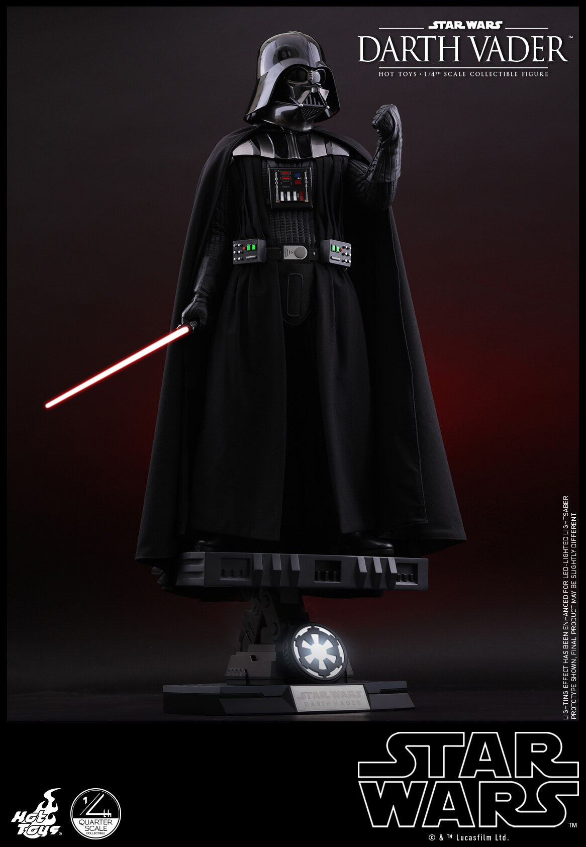 HOTTOYS HT 1/4 Star Wars Episode VI Darth Vader Action Figure QS013