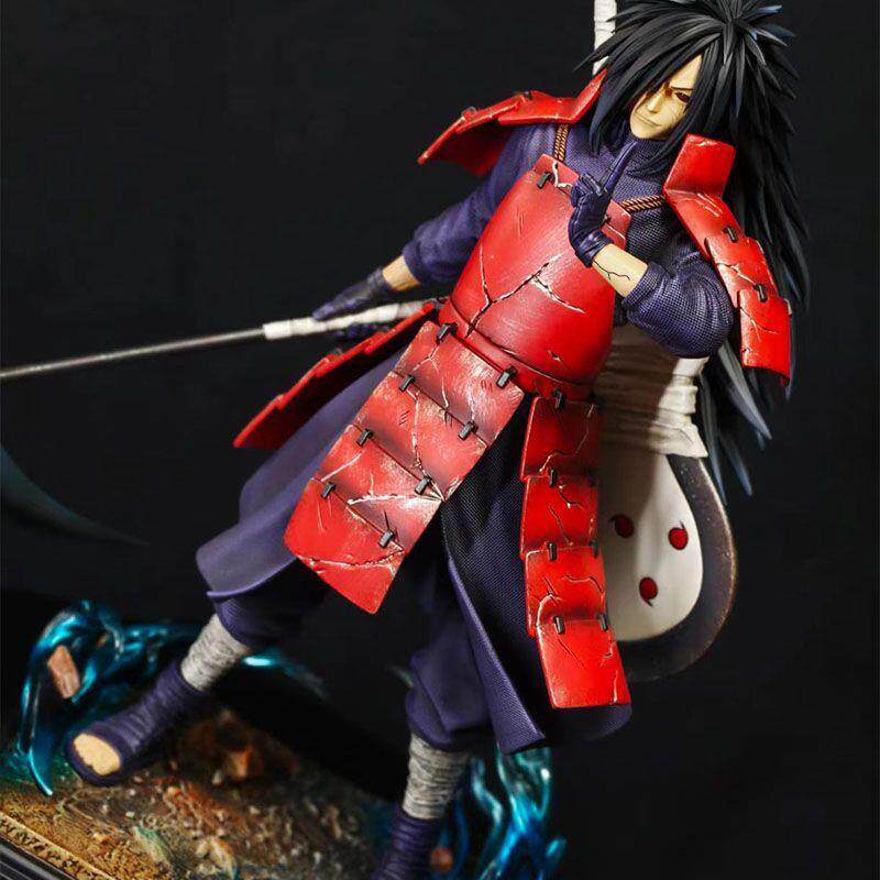 Naruto 36cm luminous earth reincarnation Uchiha Madara scene base GK figure