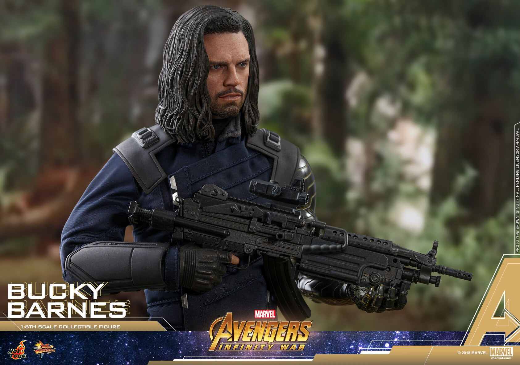 HOTTOYS HT 1/6 Avengers 3 Bucky/Winter Soldier 3.0 Figure MMS509