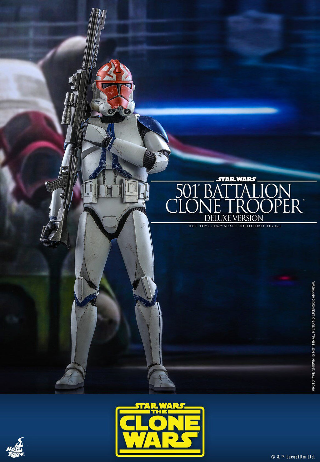 HOTTOYS HT 1/6 Star Wars 501st Legion Clone Soldier Figure TMS023 Deluxe Edition