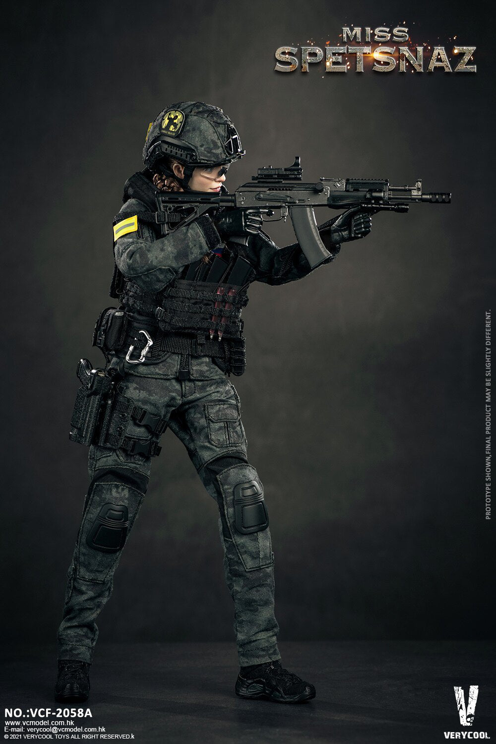 VERYCOOL 1/6 Russian Special Forces Female Soldier Articulated Figure VCF-2058A/B