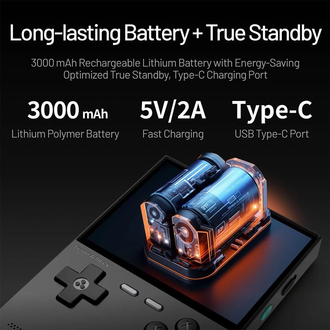 3.2 IPS Screen Retro Game Console,  Linux System Portable Video Arcade Gaming