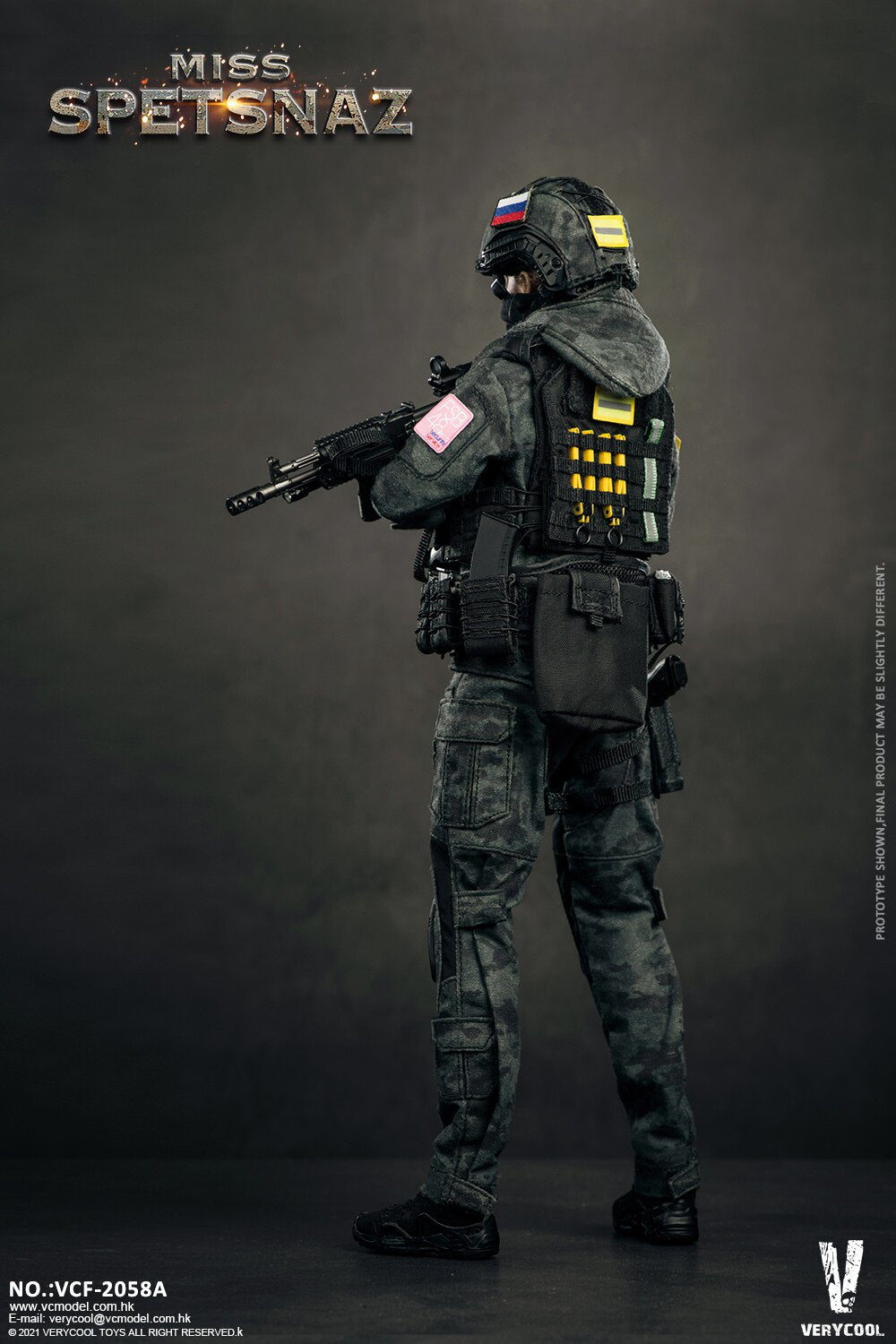 VERYCOOL 1/6 Russian Special Forces Female Soldier Articulated Figure VCF-2058A/B