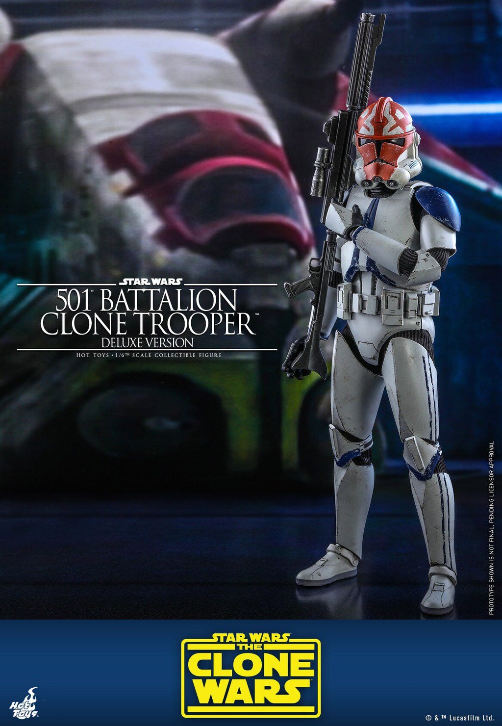 HOTTOYS HT 1/6 Star Wars 501st Legion Clone Soldier Figure TMS023 Deluxe Edition