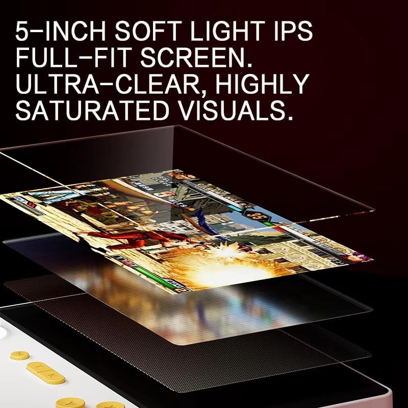 5-Inch IPS Screen Retro Handheld Game Console 10000+Games 13 Simulators Linux System