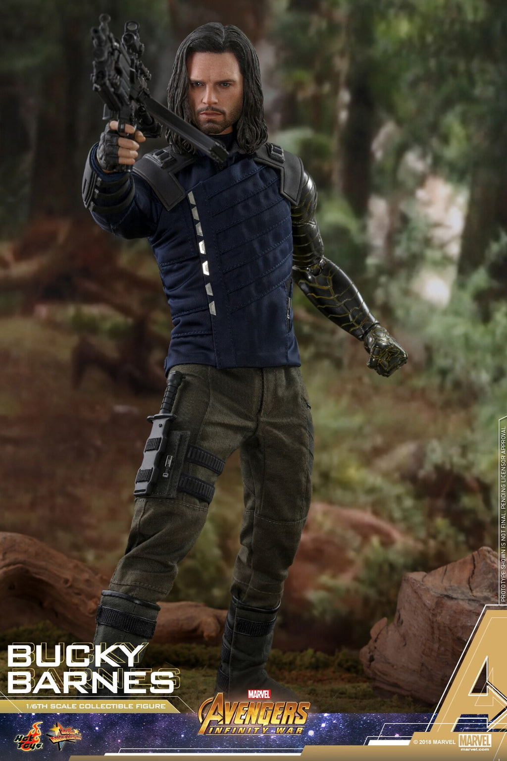 HOTTOYS HT 1/6 Avengers 3 Bucky/Winter Soldier 3.0 Figure MMS509