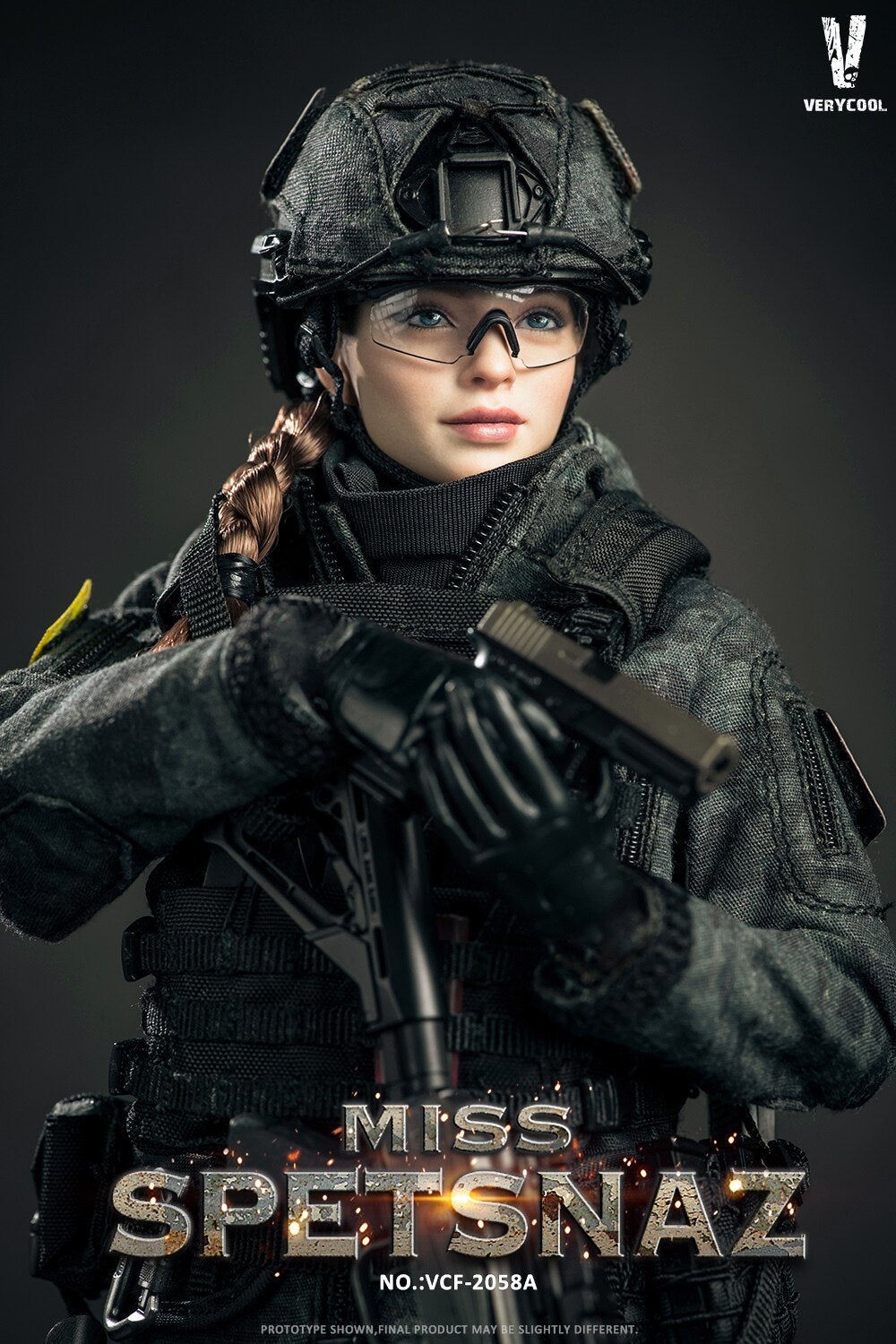 VERYCOOL 1/6 Russian Special Forces Female Soldier Articulated Figure VCF-2058A/B