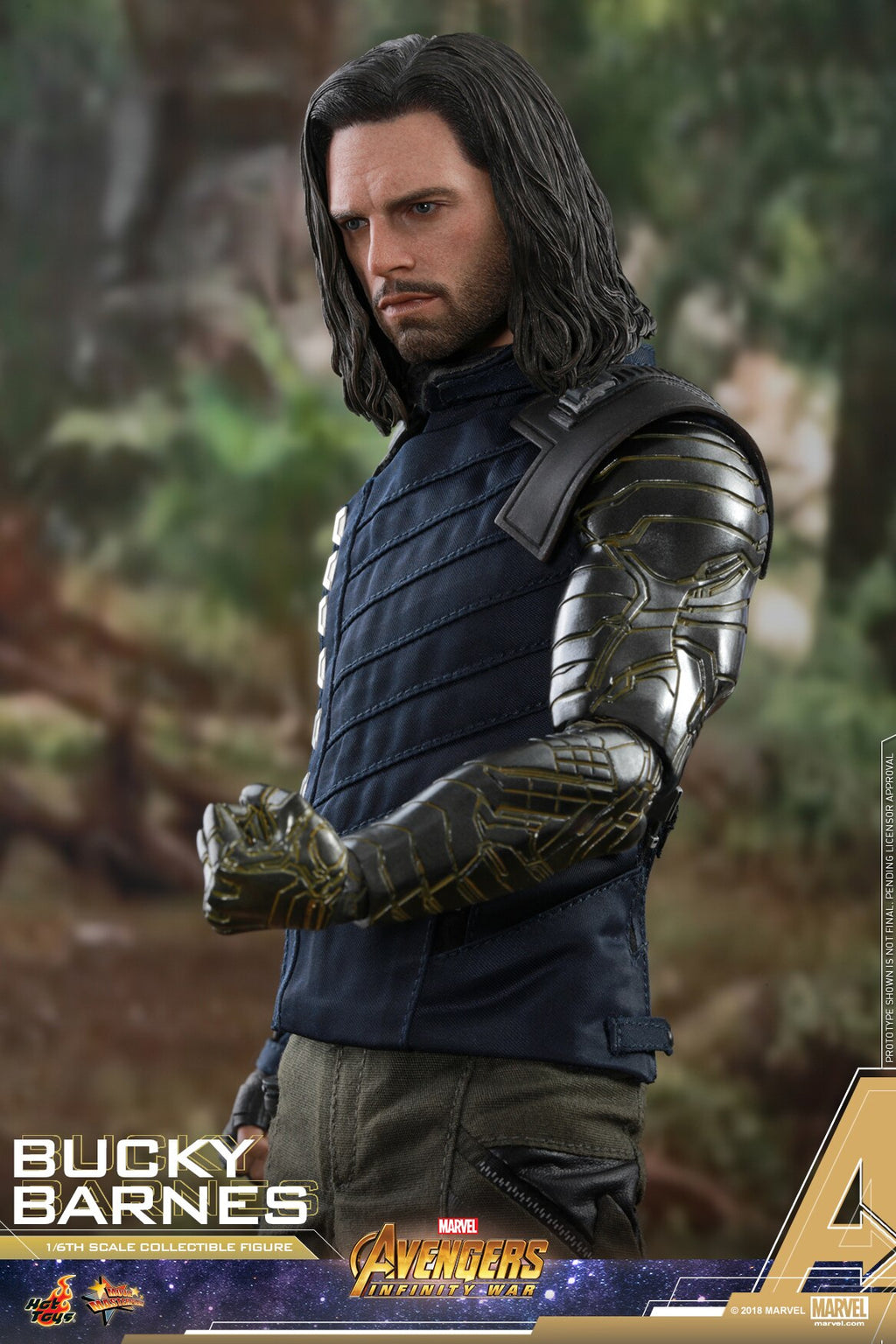 HOTTOYS HT 1/6 Avengers 3 Bucky/Winter Soldier 3.0 Figure MMS509