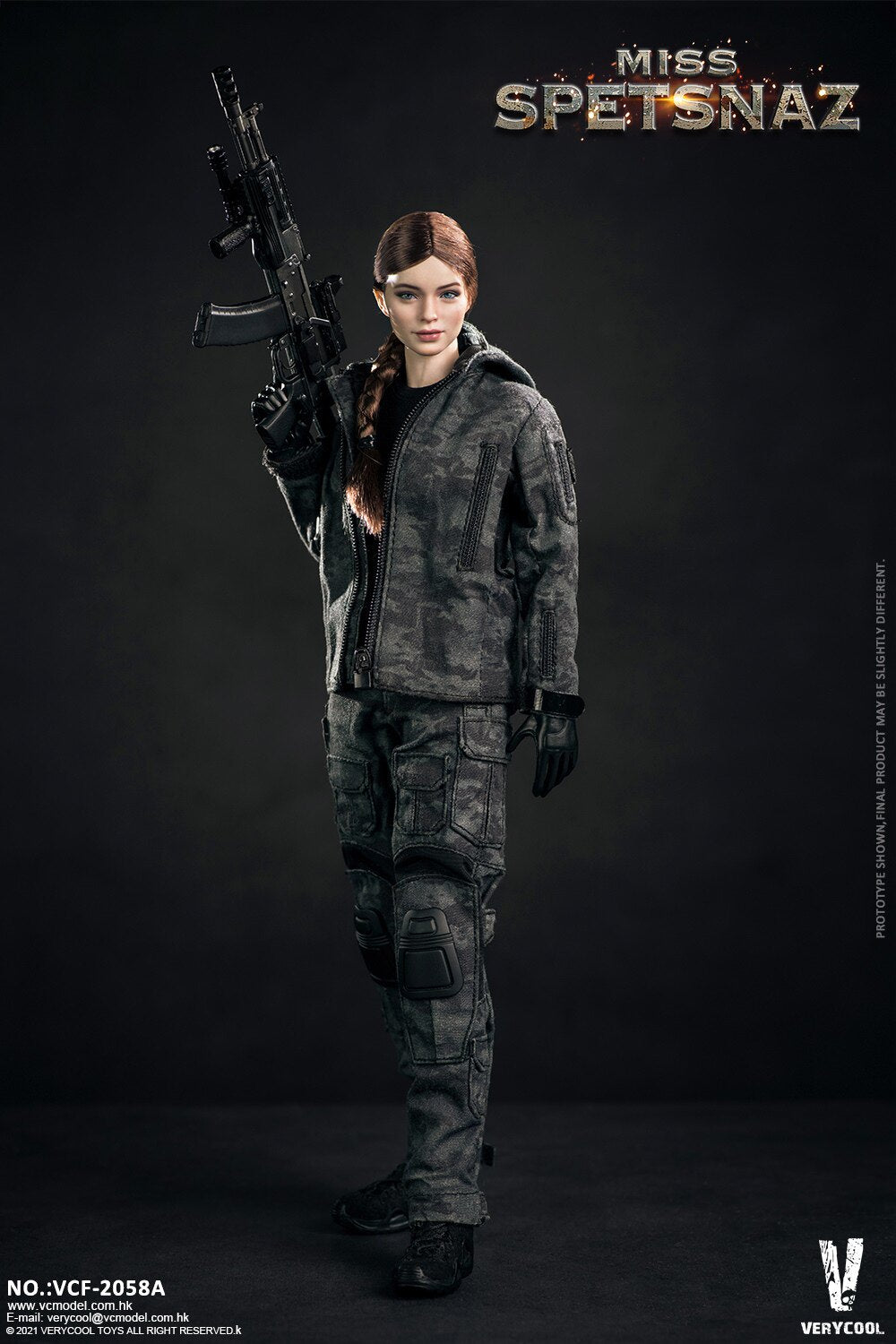 VERYCOOL 1/6 Russian Special Forces Female Soldier Articulated Figure VCF-2058A/B