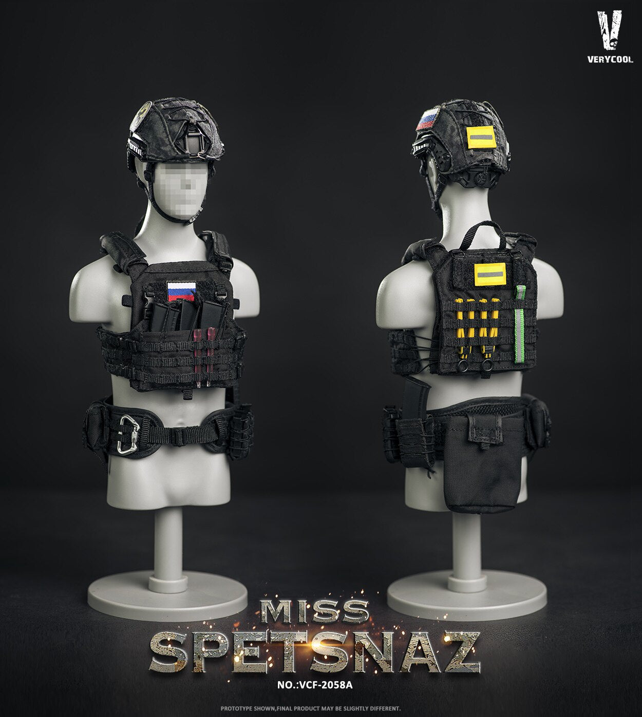 VERYCOOL 1/6 Russian Special Forces Female Soldier Articulated Figure VCF-2058A/B