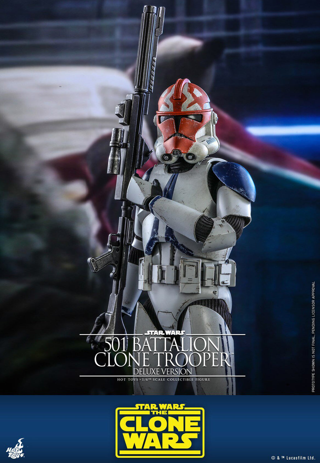 HOTTOYS HT 1/6 Star Wars 501st Legion Clone Soldier Figure TMS023 Deluxe Edition