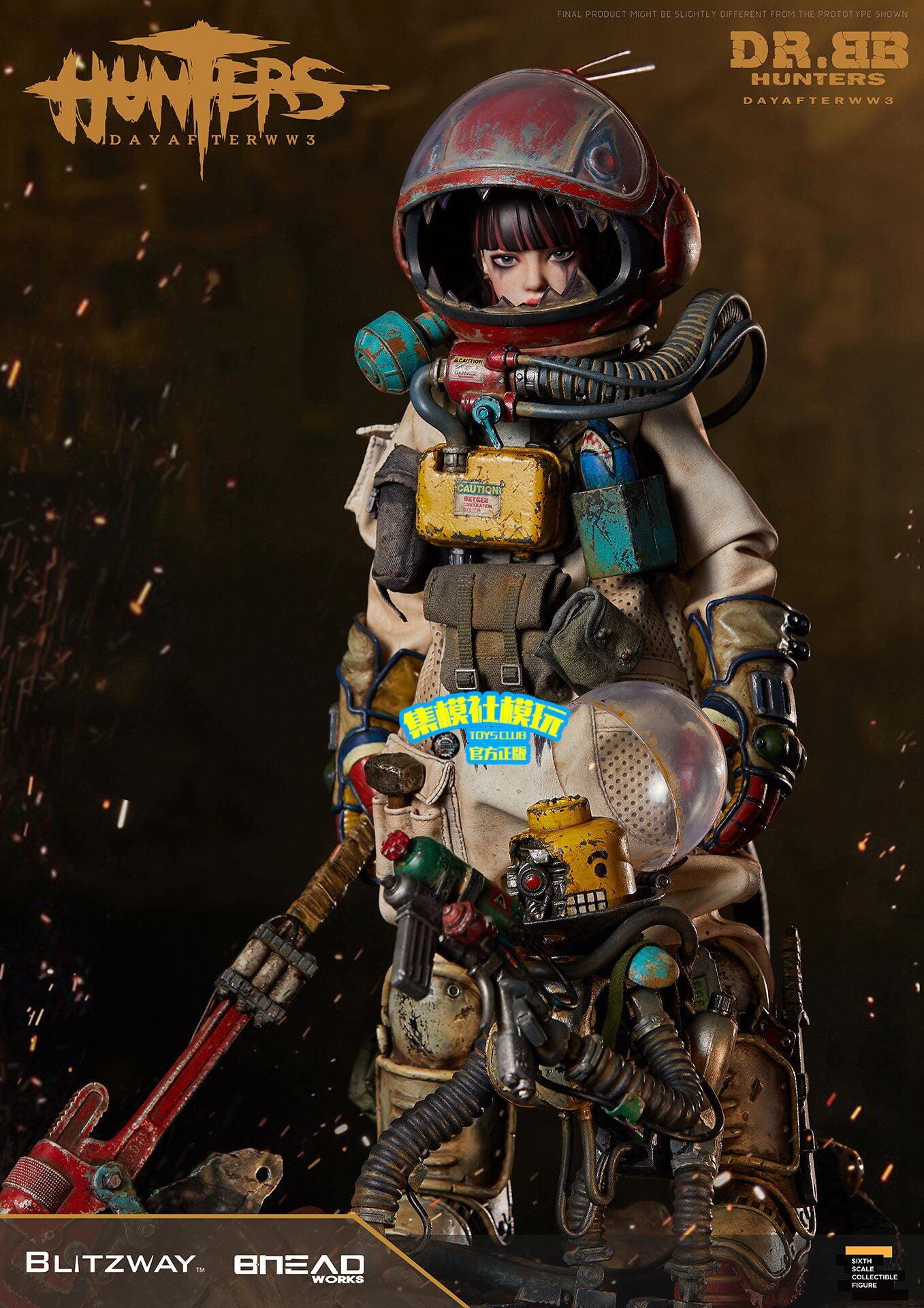 BLITZWAY 1/6 DR.BB World War III Protective Suit Girl Doll BW-UMS115