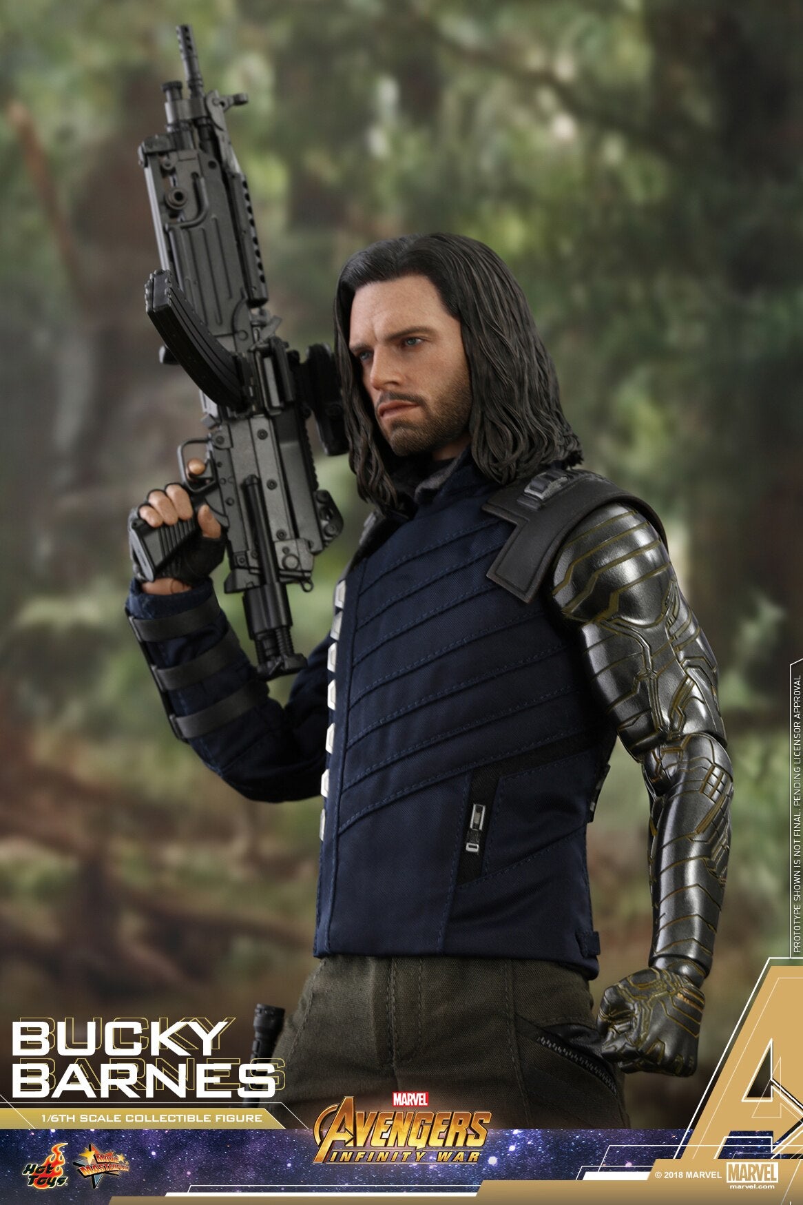 HOTTOYS HT 1/6 Avengers 3 Bucky/Winter Soldier 3.0 Figure MMS509